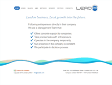 Tablet Screenshot of lead2b.com